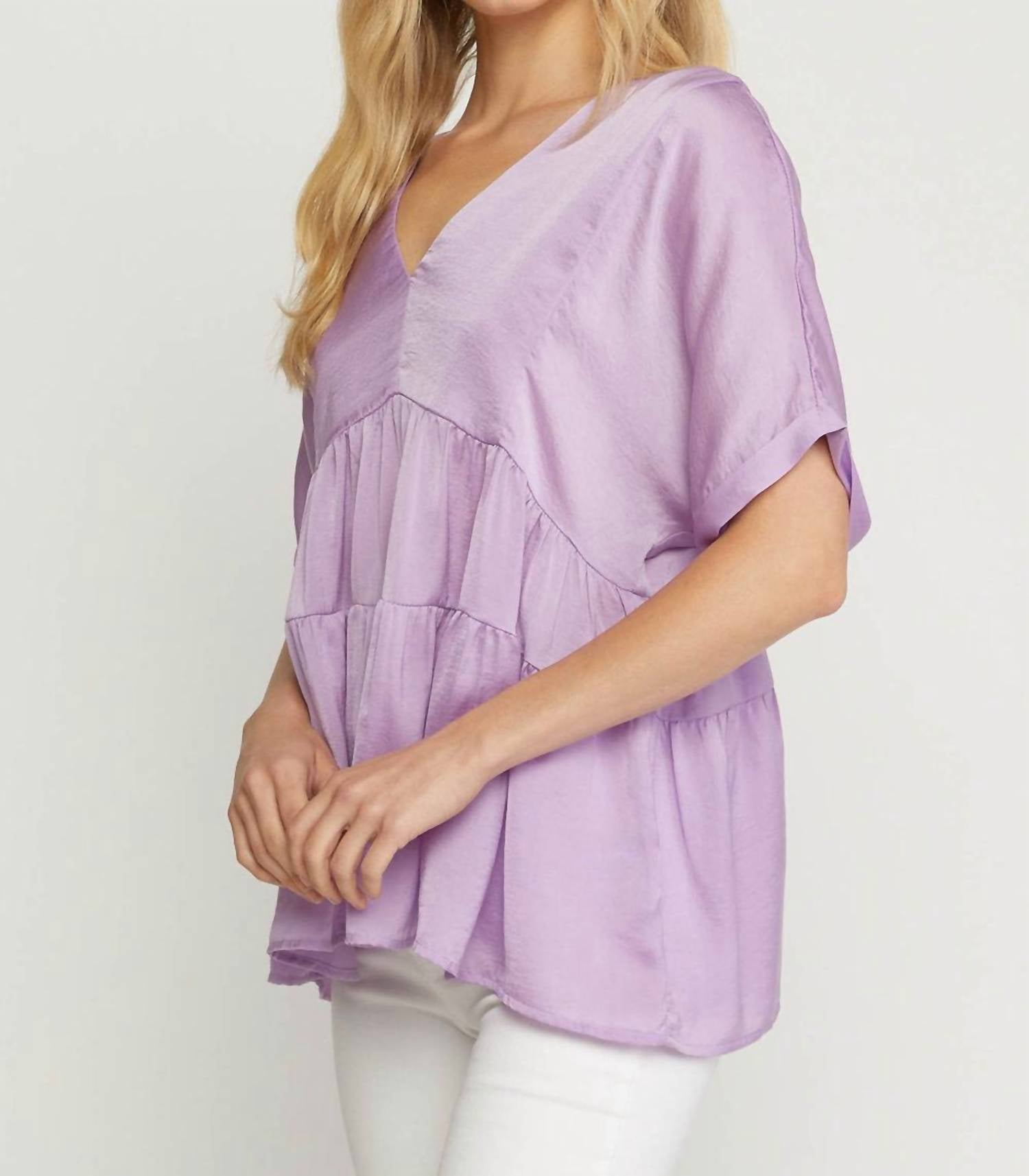 Entro - Double V Tiered Top