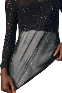 Eva Franco - Starlight Long-Sleeve Sheer Tunic