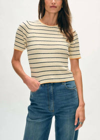 White + Warren - Organic Cotton Terry Blend T-shirt