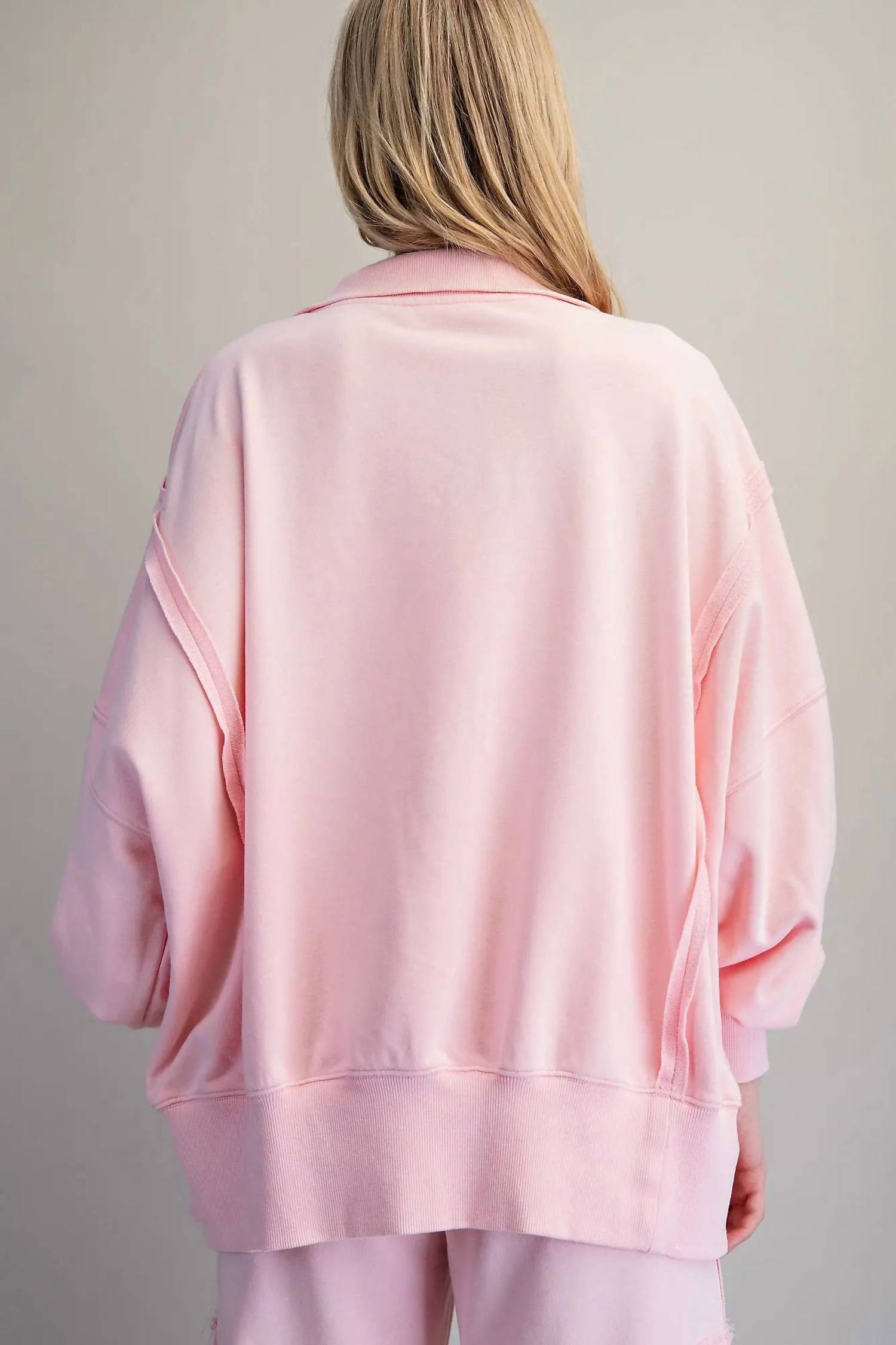 Free People - The Lucy Washed Long Sleeve Pullover