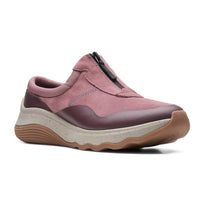 Clarks Women's Jaunt Way Clog in dark rose suede - women's shoe