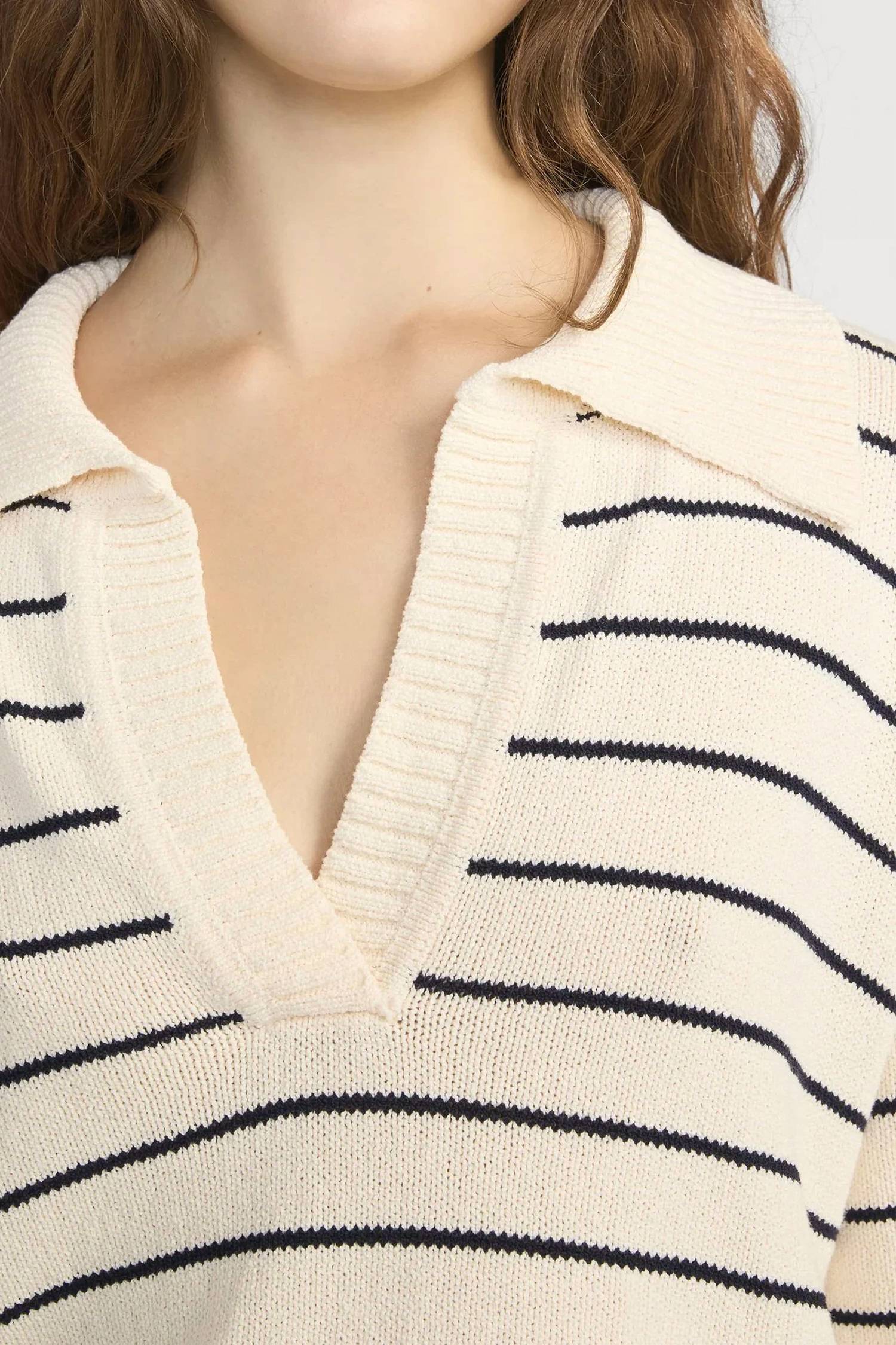 Frame - Striped Easy Pullover