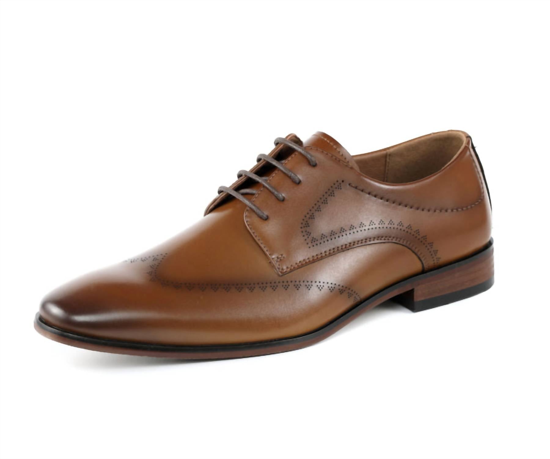 Amali Men's Rui Oxford Shoes in cognac - men's shoe