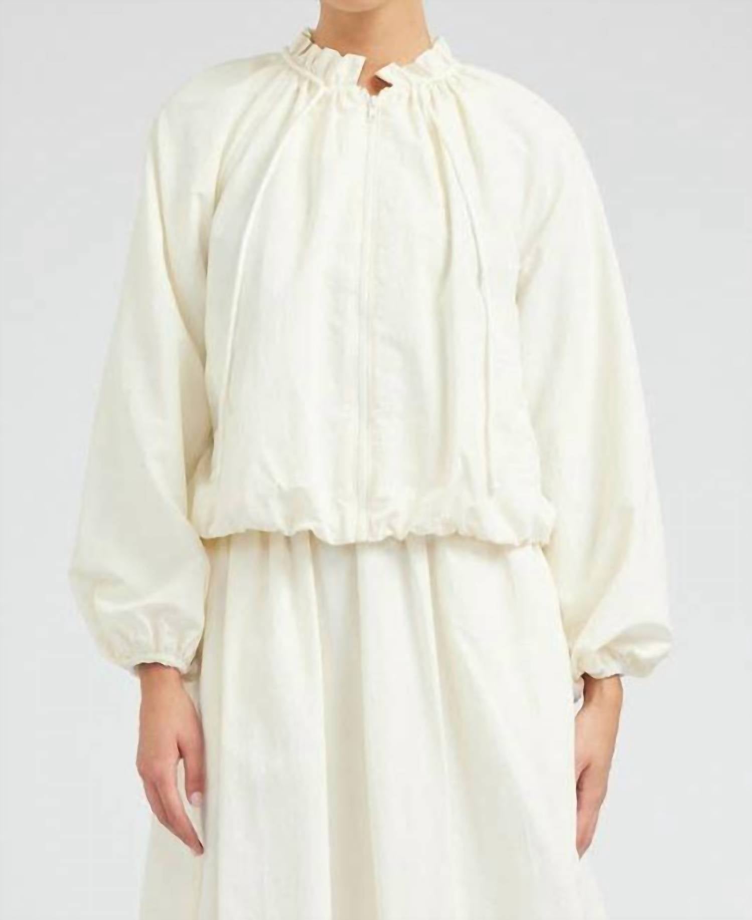 Current Air - Bubble Hem Bomber Jacket
