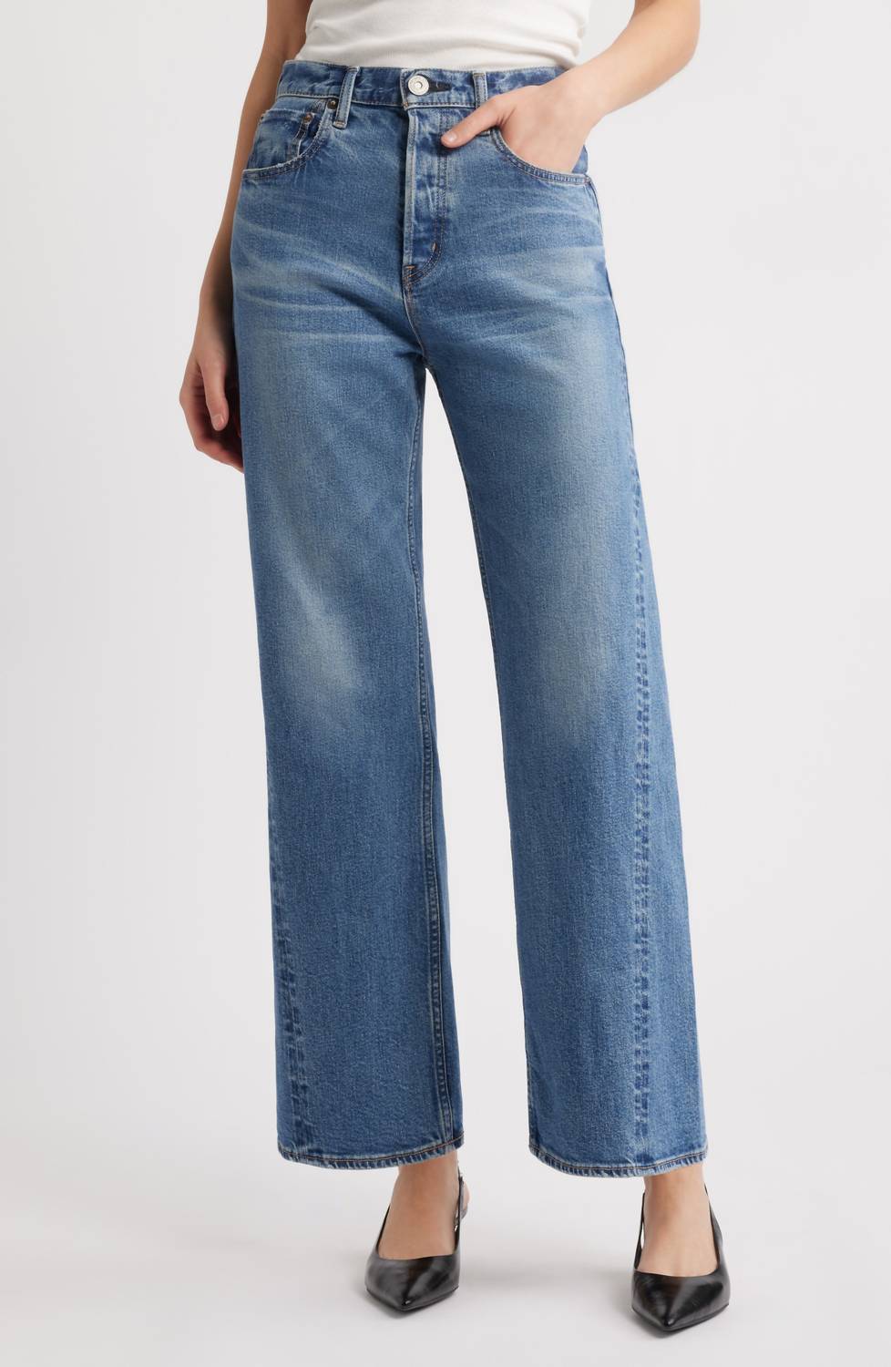 Moussy - Salisbury Wide Leg Jeans