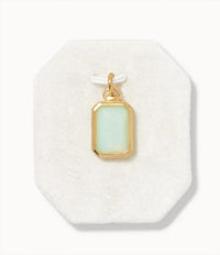 spartina 449 Cherished Aqua Neckalce Charm in gold - women's jewelry