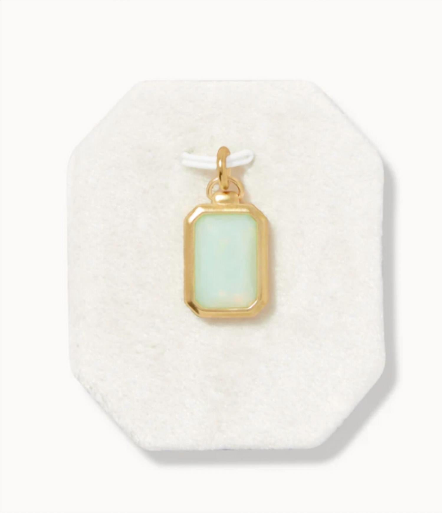 spartina 449 Cherished Aqua Neckalce Charm in gold - women's jewelry