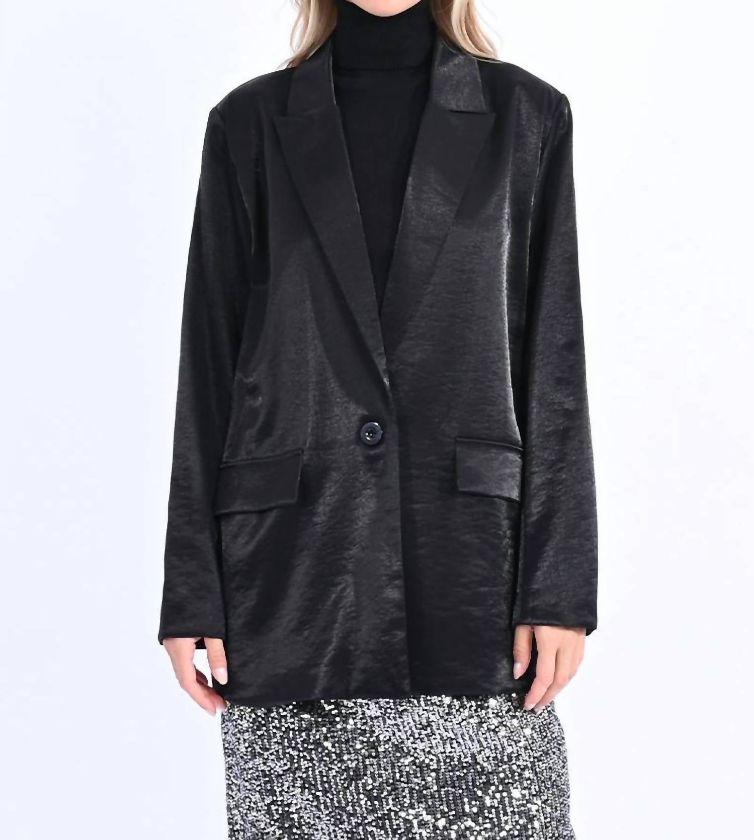 Molly Bracken - Wide Satin Blazer