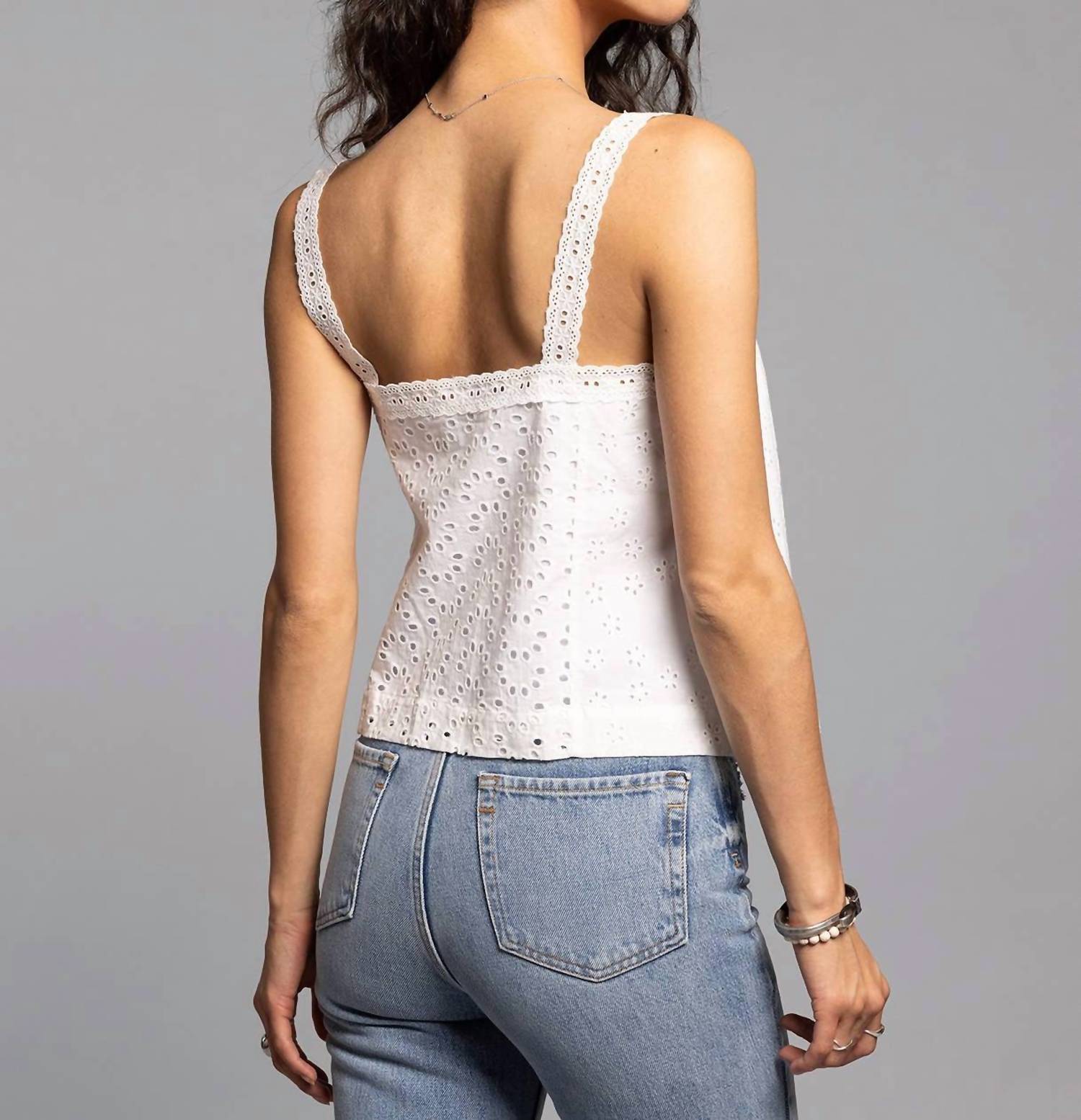 Weekend Los Angeles - Alani Eyelet Tank Top