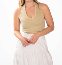 Enza Costa - Silk Rib U Halter Top