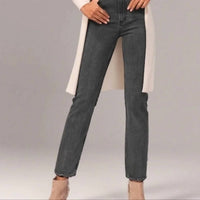 Abercrombie & Fitch - Women's Ultra High Rise Ankle Straight Jeans