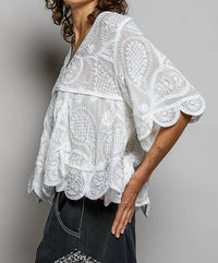Pol - Relaxed Fit Crochet Top