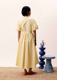 Frnch - Lemon Blossom Wrap Dress