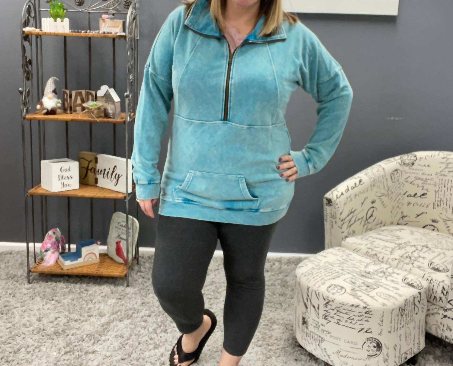 Michelle Mae - Vintage Wash Half-Zips