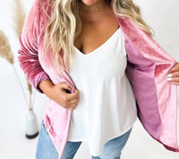 Blakeley - Velvet Blazer With Buttons