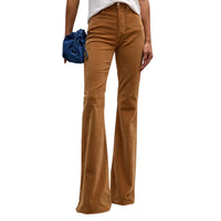 Veronica Beard Sheridan Bell Bottom Jean in camel in camel - women's pants
