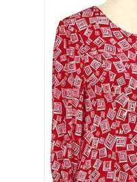 N Touch - Women's 3/4 Sleeve Carmen Print Dress