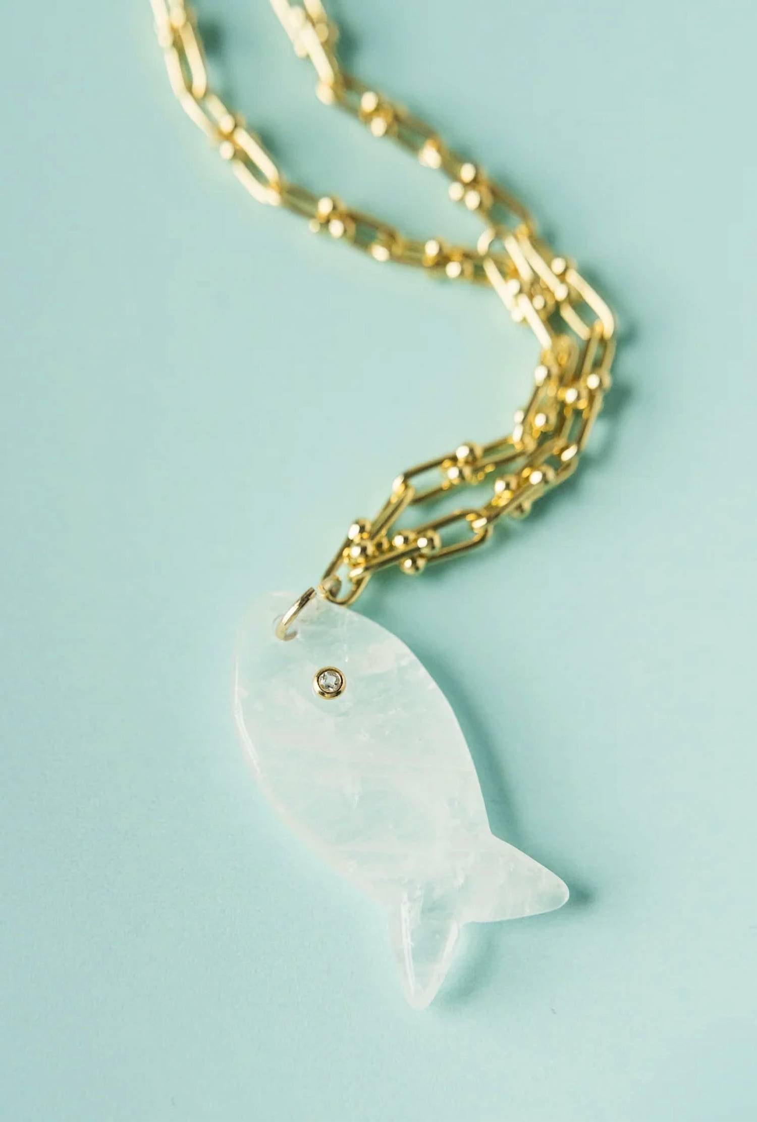 Macrae & Co - Women's Stoney Fish Necklace