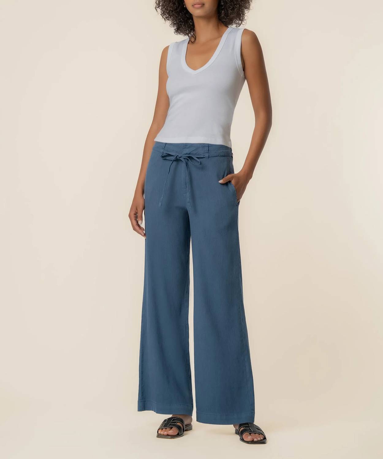 Kut From The Kloth - Meg Linen Wide Leg Pants