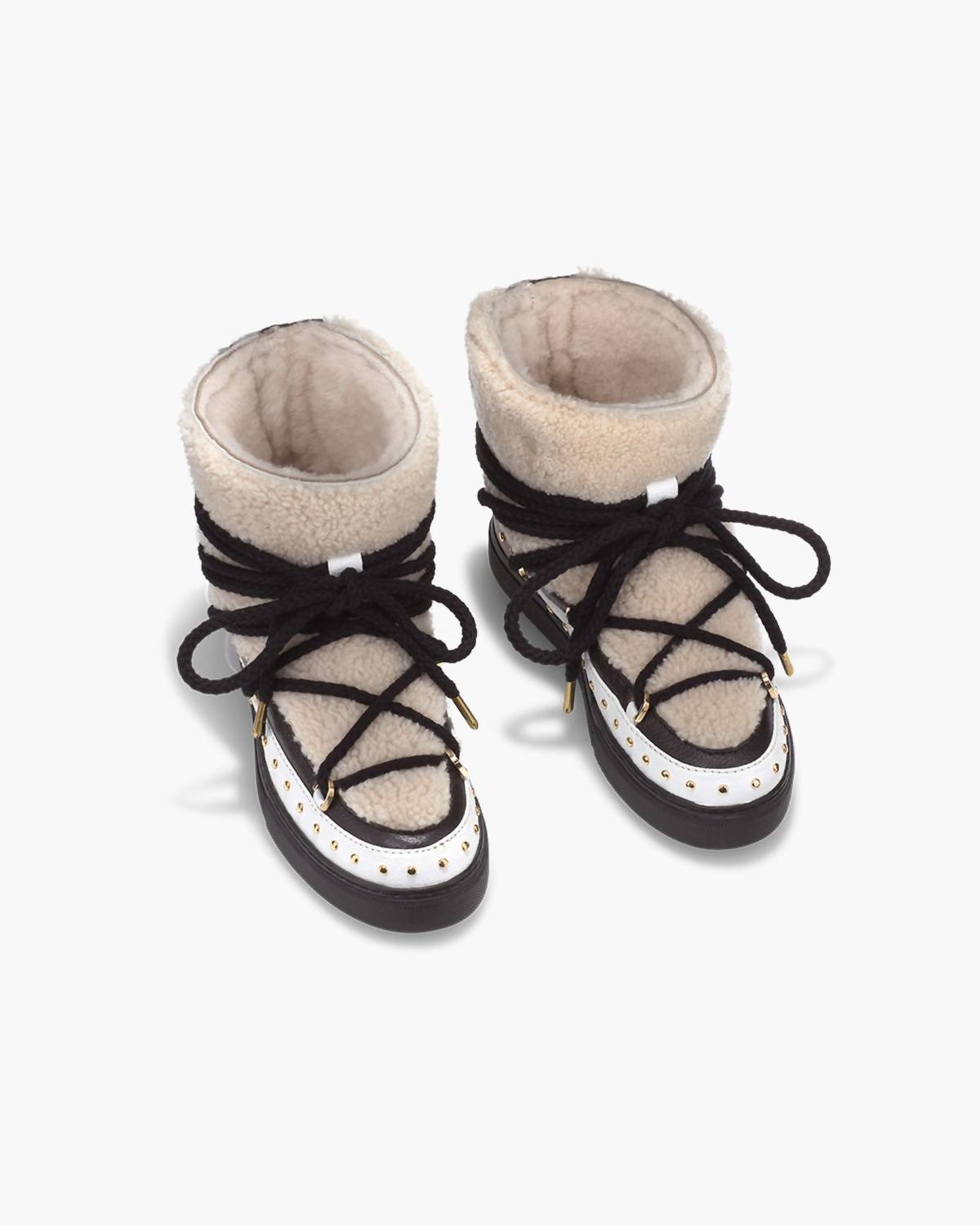 Inuikii Women's Curly Rock Winter Boots in cream - women's shoe - alternate view