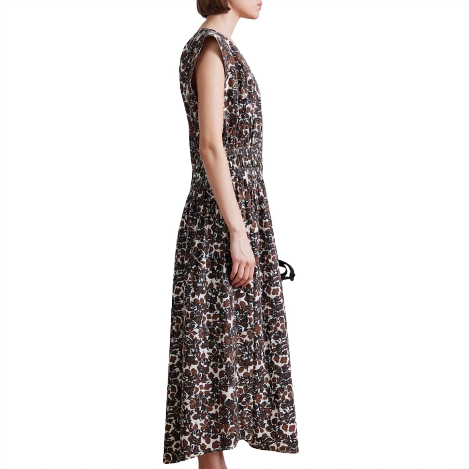 APIECE APART Women's Alfonsina Asymmetric Dress in highland - women's dress - alternate view