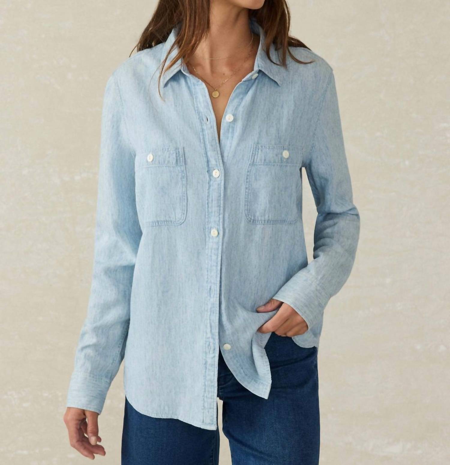 Faherty - Tried & True Chambray Shirt