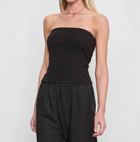 Enza Costa - Cotton Rib Bandeau Top