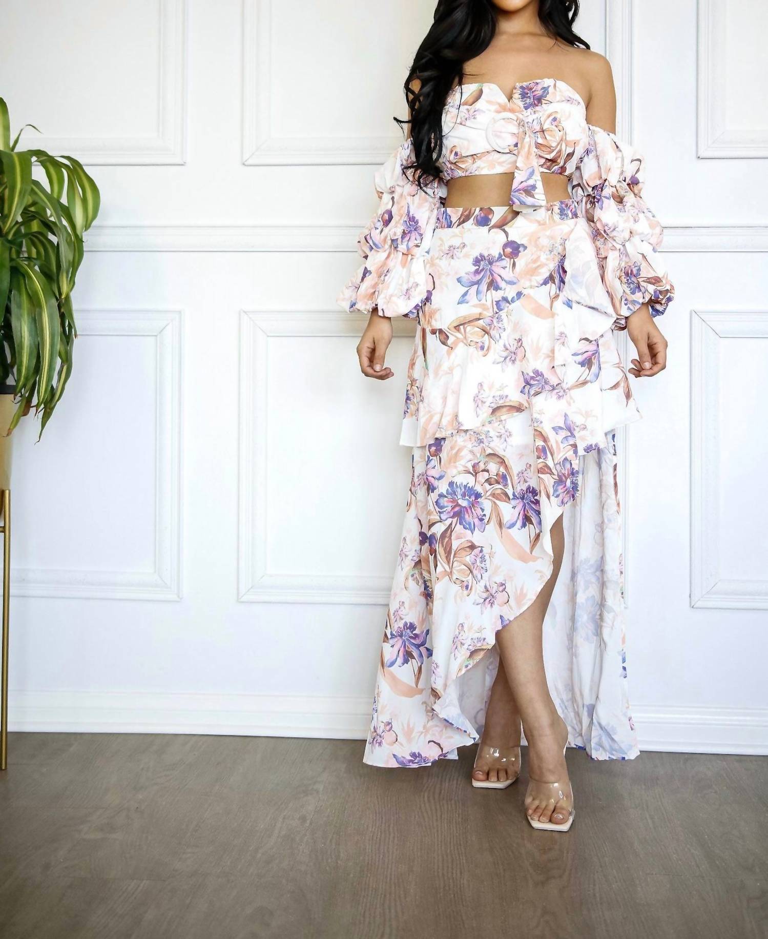 Little Secret Of Mine - Me Amor Maxi Skirt Set with Ruffles