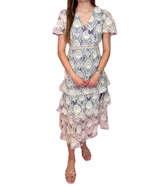 Just Me - Clear Sky Moon Lace Dress