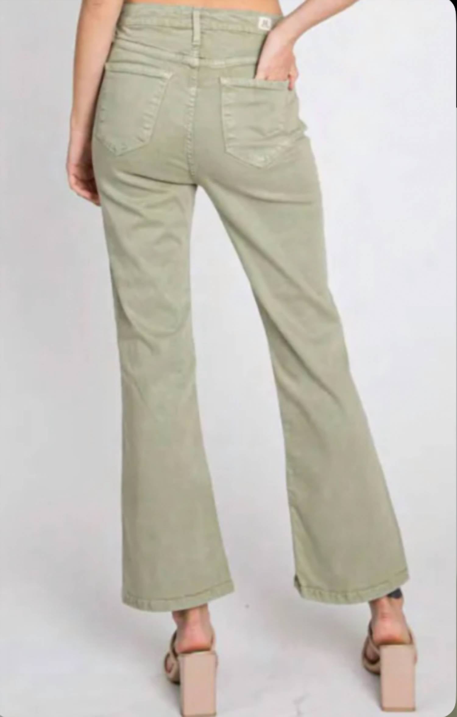 Letter To Juliet - Bambino Creased Line Cropped Baby Flare Jeans