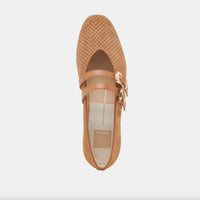 Dolce Vita Women's Baylee Ballet Flats in pecan perforated - women's flats - detail view