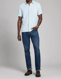 Billy Reid - Short Sleeve Herringbone Treme Shirt
