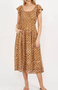 Marea - Jane Lillie Tinsel Midi Dress