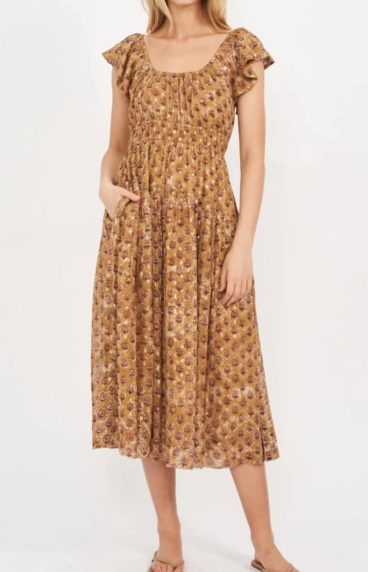 Marea - Jane Lillie Tinsel Midi Dress
