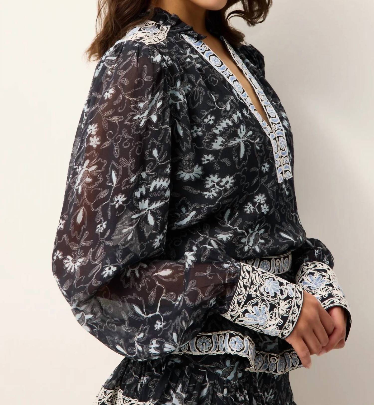 Marie Oliver - Brielle Ruffle Blouse