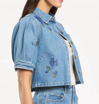 Cinq A Sept - Heatset Roses Halsie Top