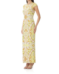 Afrm - Cody Geo Scarf Mesh Dress