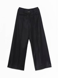 Grace Ling - Women's Tailored Wide Leg Logo Tag Trouser