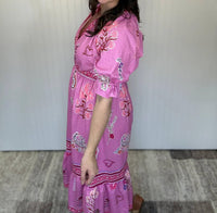 Umgee - Floral Collage Midi Dress