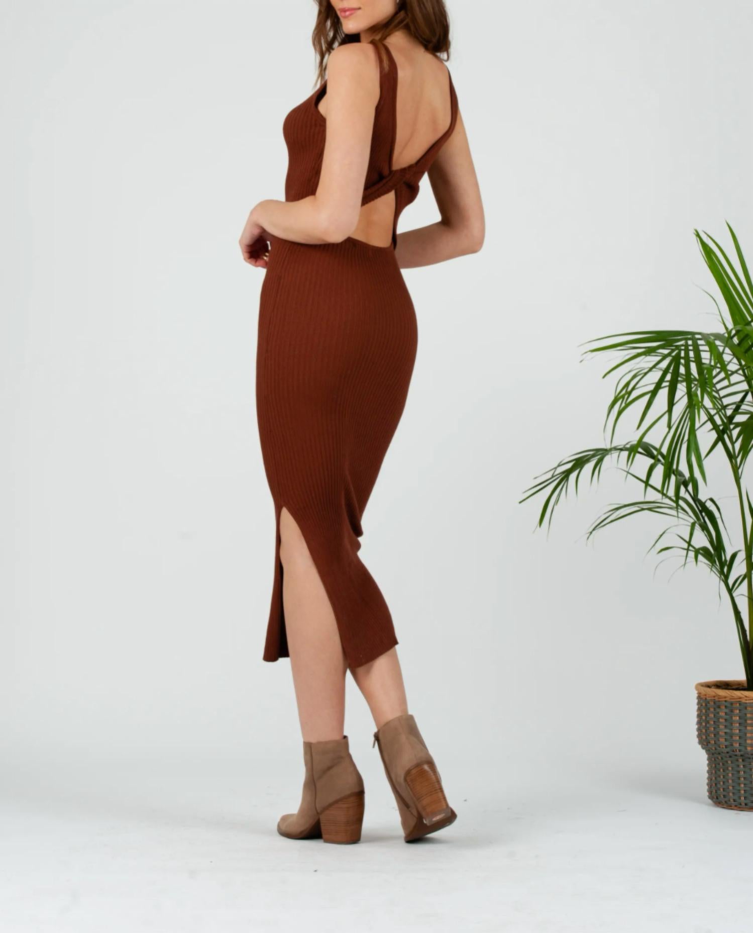 BRODY OPEN-BACK KNIT DRESS
