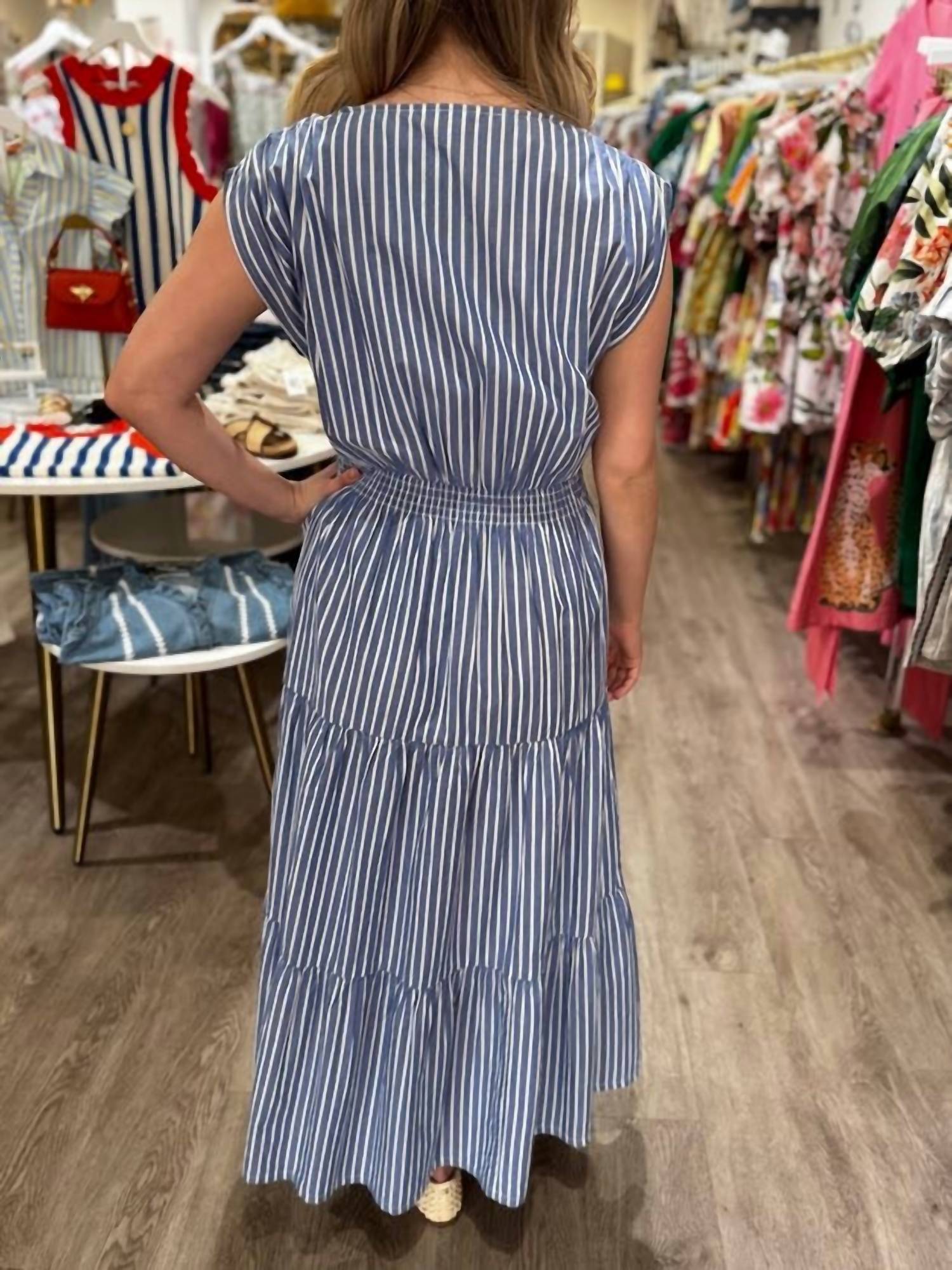 MERSEA Cassis Maxi Dress in blue - women's dress - view 4