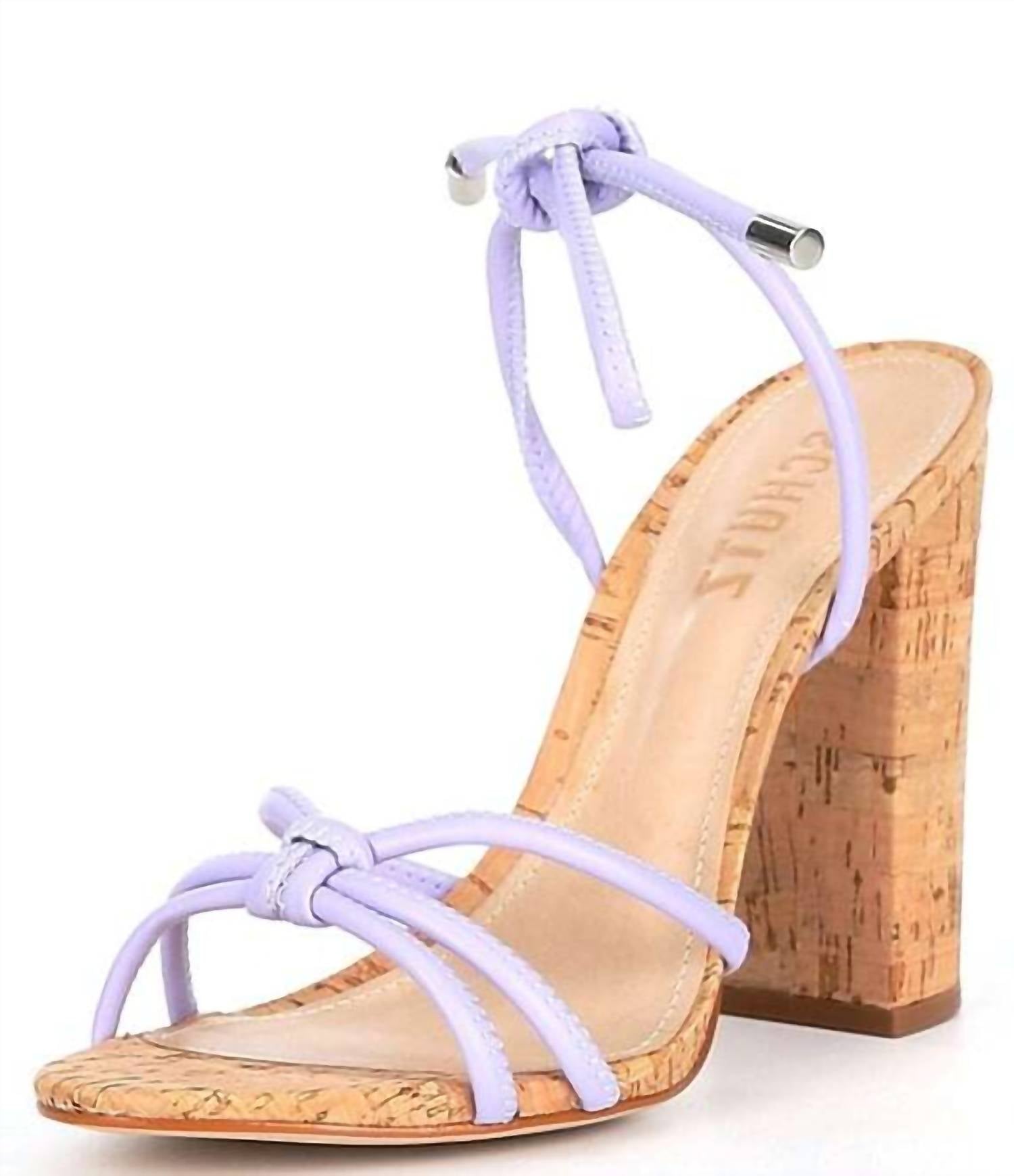 Schutz - Women's Suzy Multistraps Lace Up Open Toe Block High Heel Sandals
