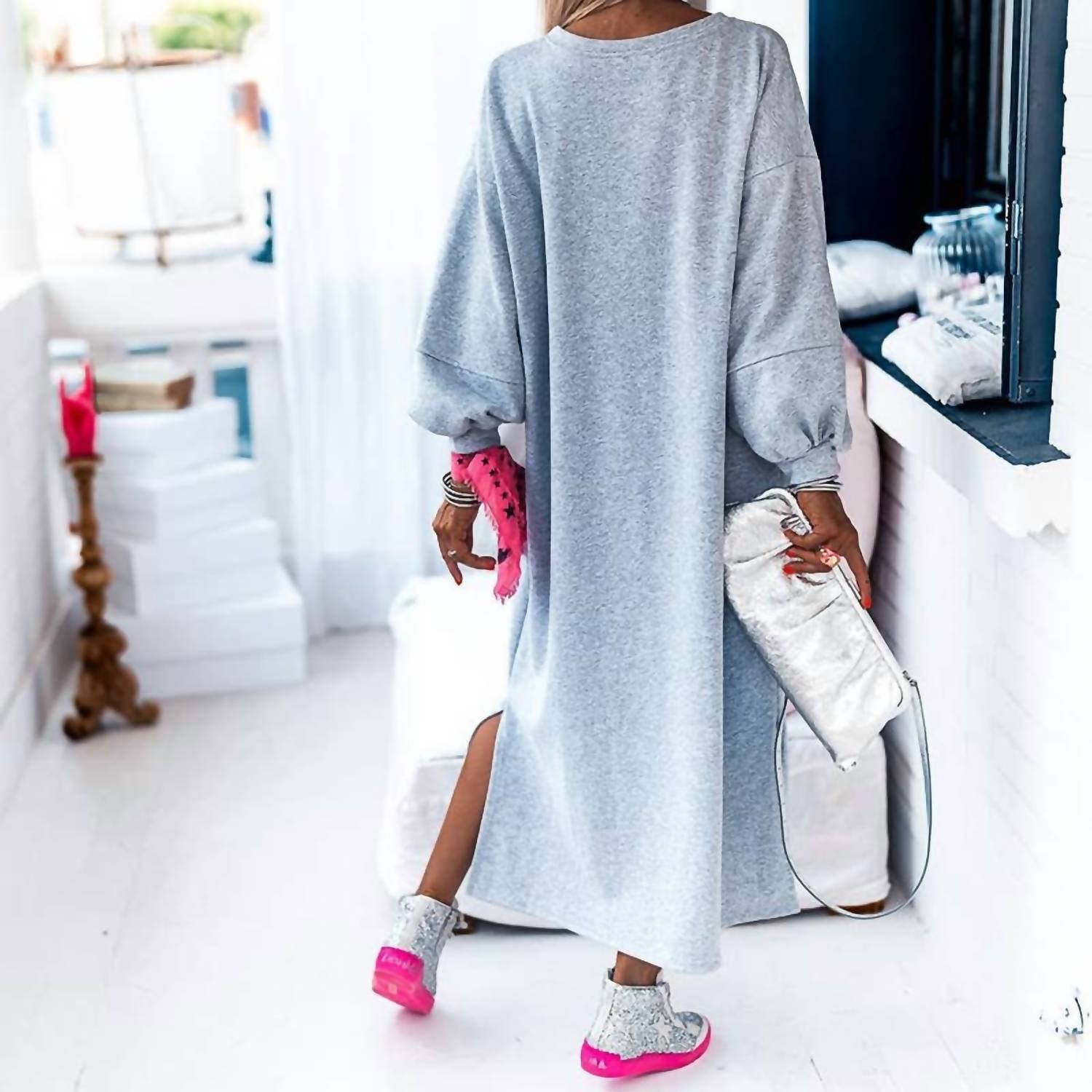 Lily Clothing - Fashion Casual Long Slit Dress