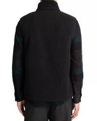 Vince Teddy Fleece Vest in black - men's jacket - detail view