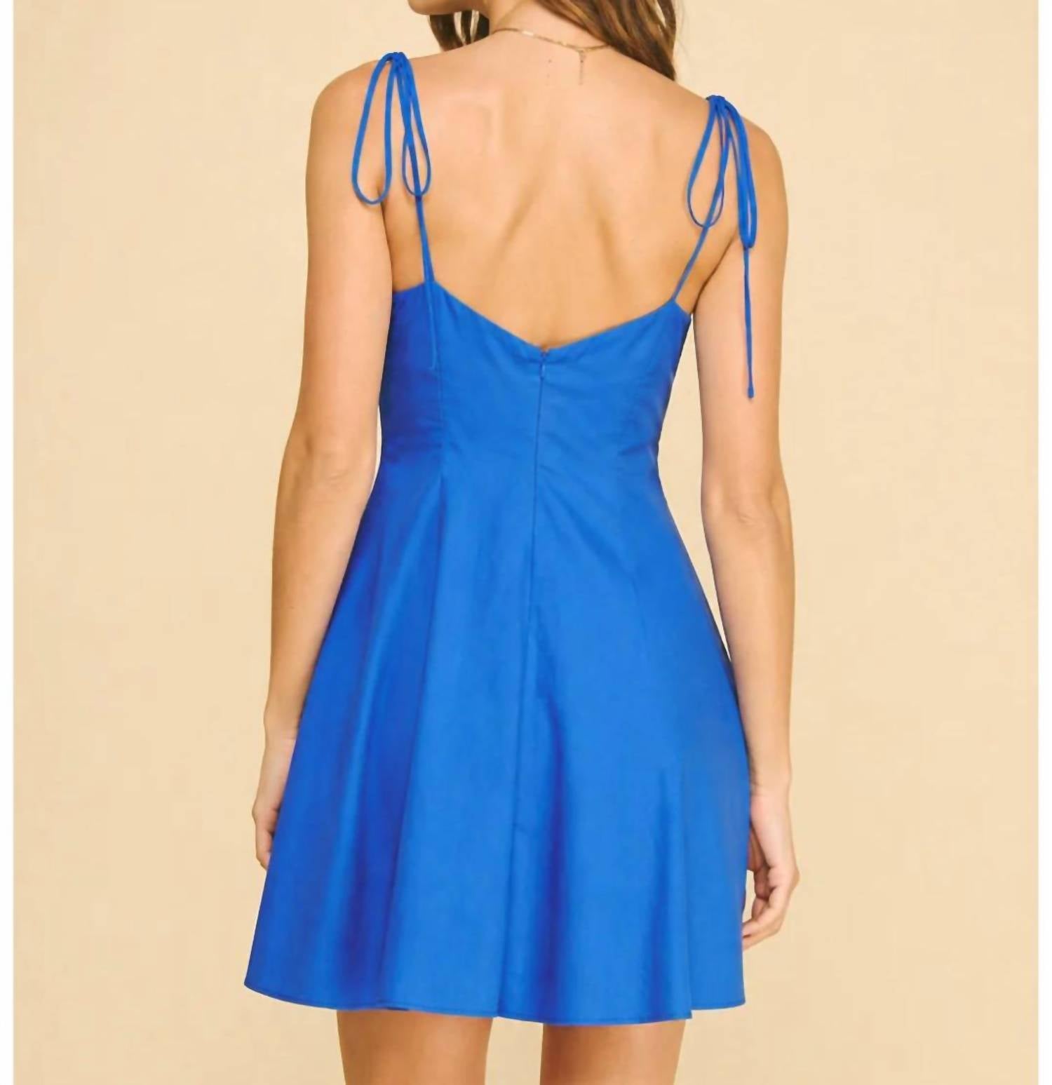 Pinch - Tie Shoulder Flare Mini Dress