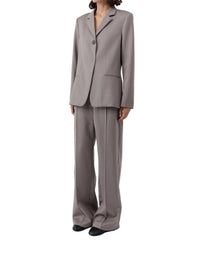 St. Agni Women's 90s Wool Blazer in doe - women's jacket - alternate view