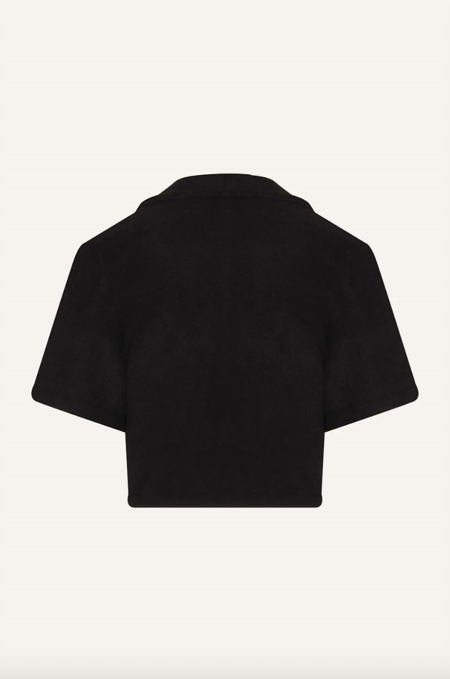 Johanna Ortiz Misty Hem T-shirt in black - women's t-shirt - view 4