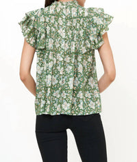 Oliphant - Pintuck Ruffle Top