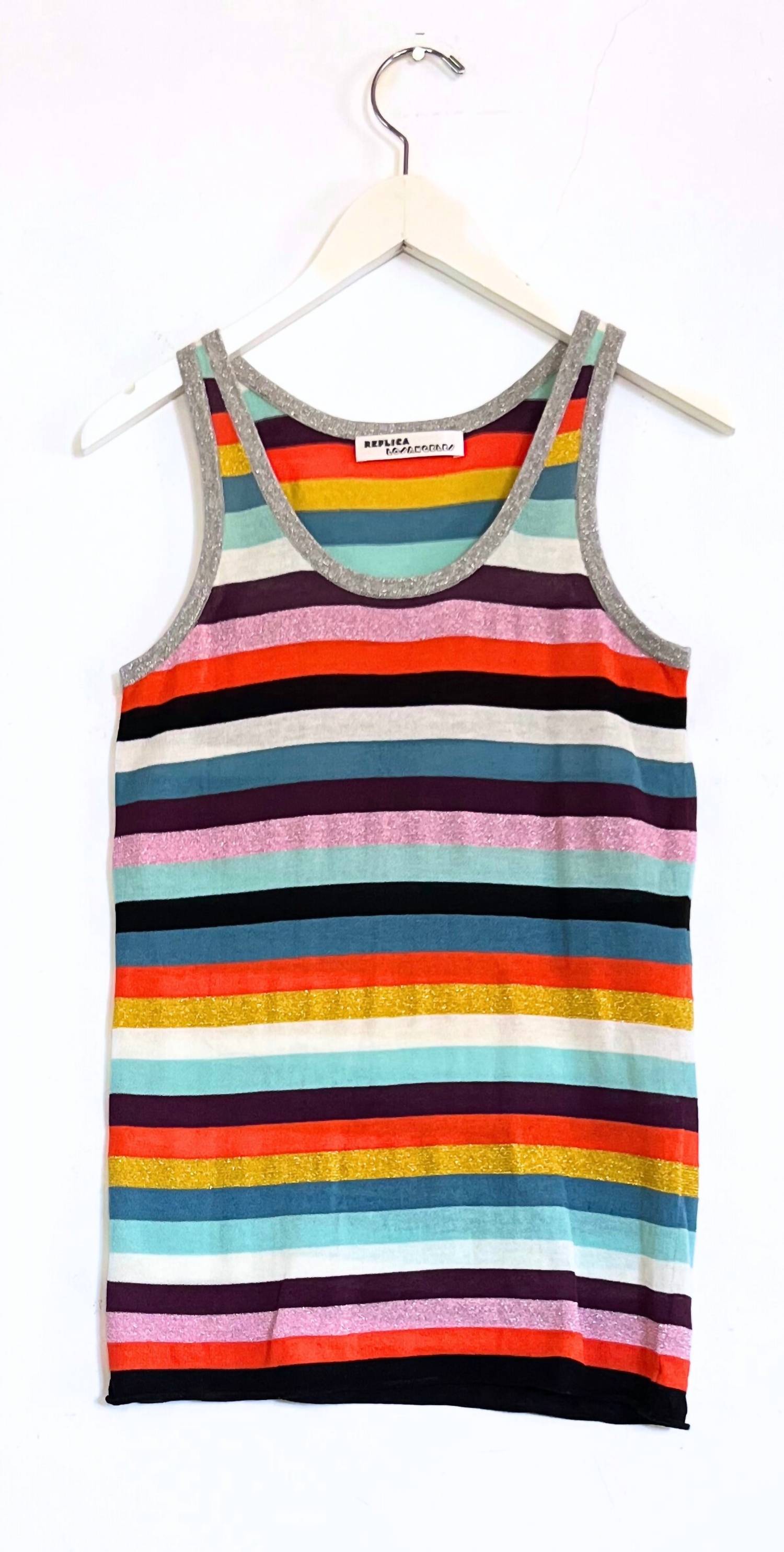 Replica Los Angeles - Metallic Lurex Striped Tank Top