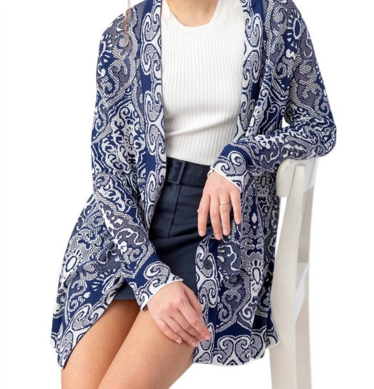 Ivko - Filigree Jacquard Cardigan